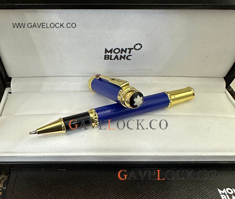 Mont blanc Scipione Borghese Blue Gold Rollerball Pen